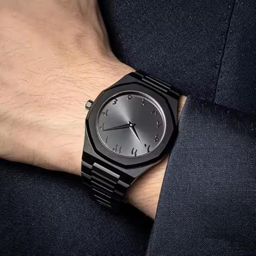 Black Aura Watch – Premium Men's Stylish Analog Wrist Watch | Luxury Fashion Watch in Pakistan