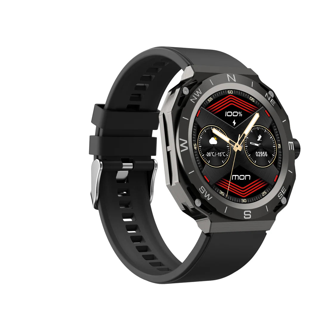 SK 22 Smartwatch – AMOLED Display, Dual Straps, Fitness & Call Watch for Men