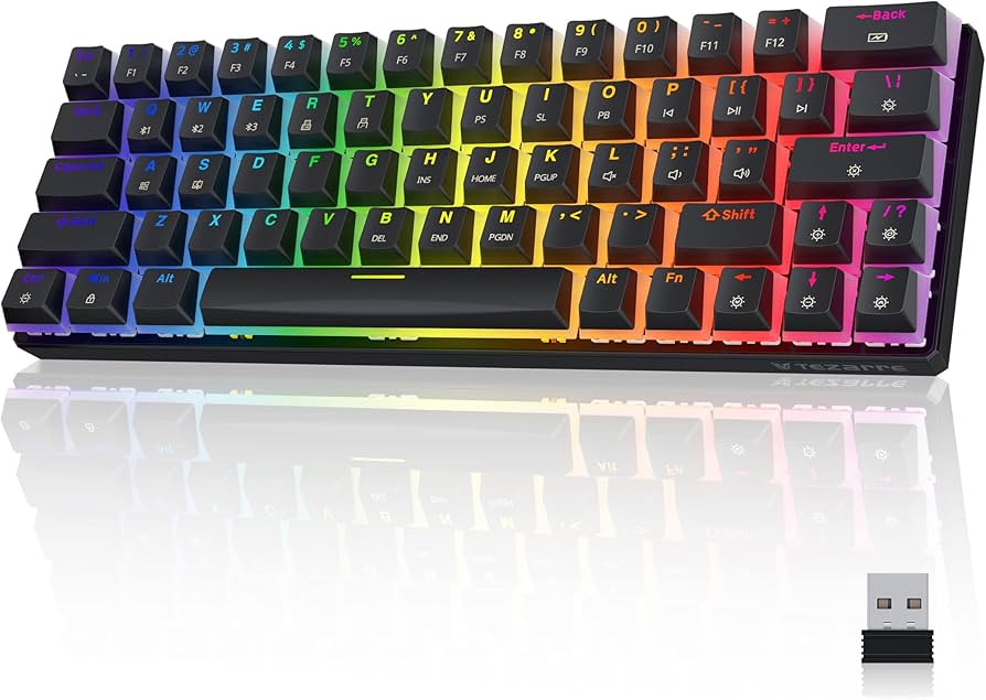 TK-63 Pro Wireless RGB Gaming Keyboard – Mechanical & Customizable | Pakistan