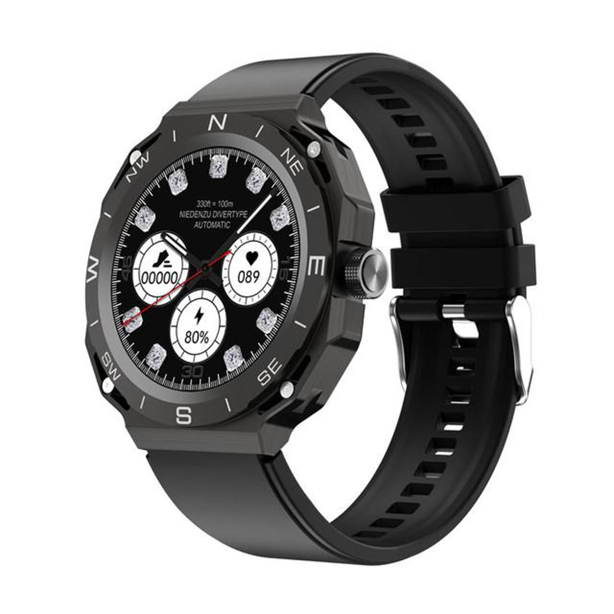 SK 22 Smartwatch – AMOLED Display, Dual Straps, Fitness & Call Watch for Men