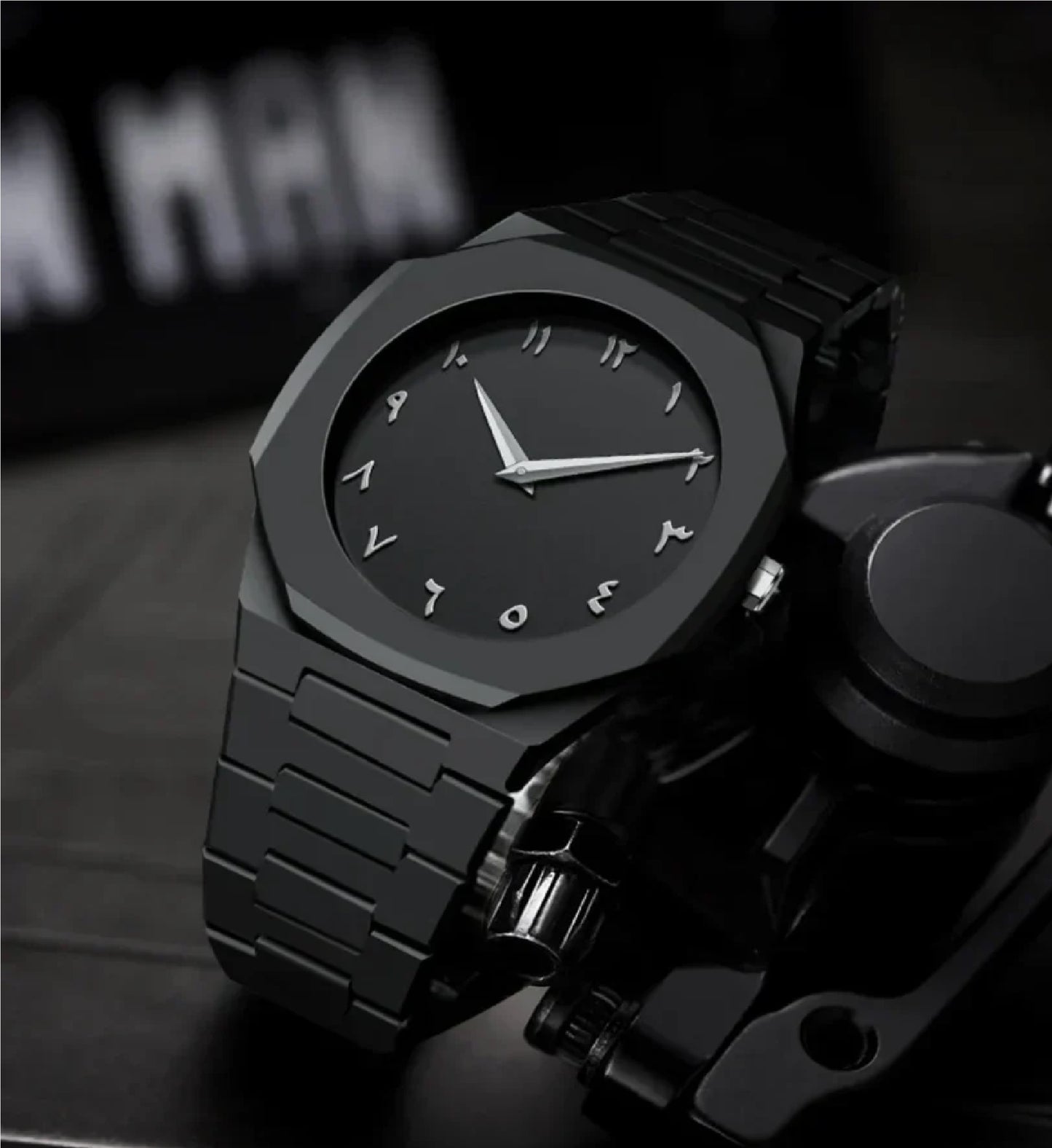 Black Aura Watch – Premium Men's Stylish Analog Wrist Watch | Luxury Fashion Watch in Pakistan