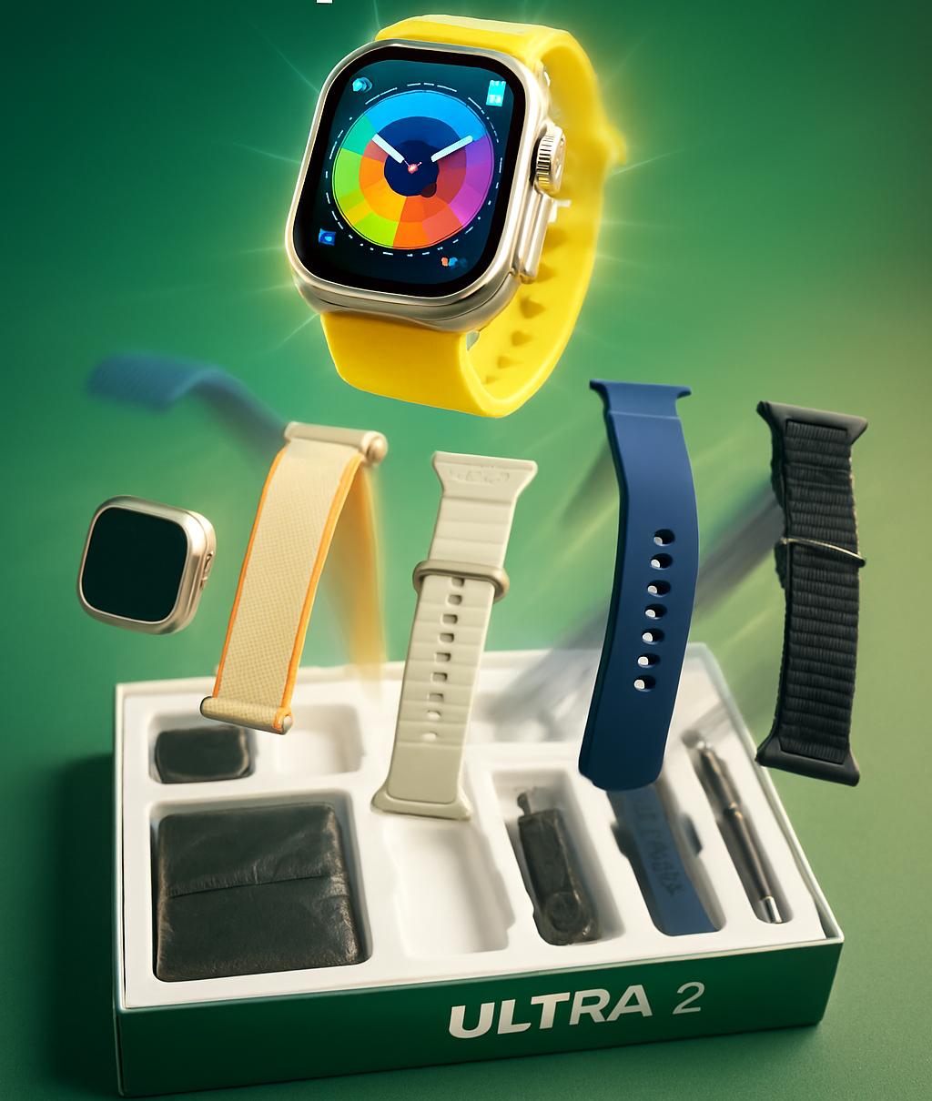 S200 Smart Watch – Full Display, Wallet Feature & 4 Straps | Pakistan