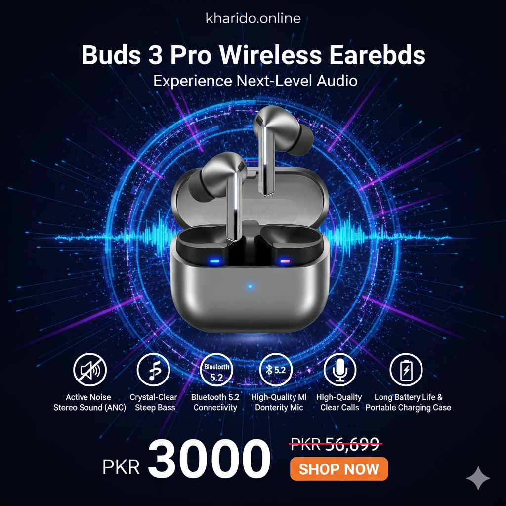 Samsung Galaxy Buds 3 Pro – ANC Wireless Earbuds | Premium Sound Pakistan
