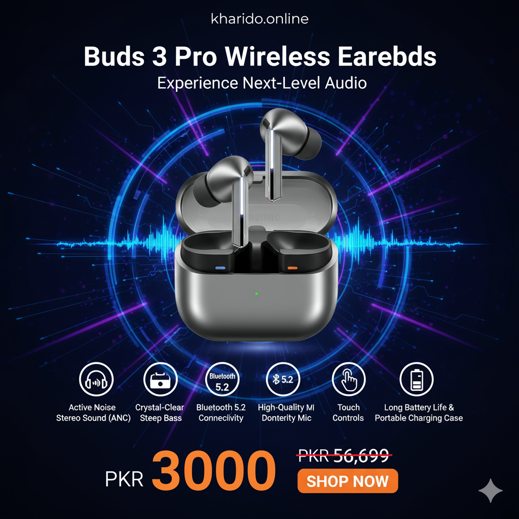 Samsung Galaxy Buds 3 Pro – ANC Wireless Earbuds | Premium Sound Pakistan