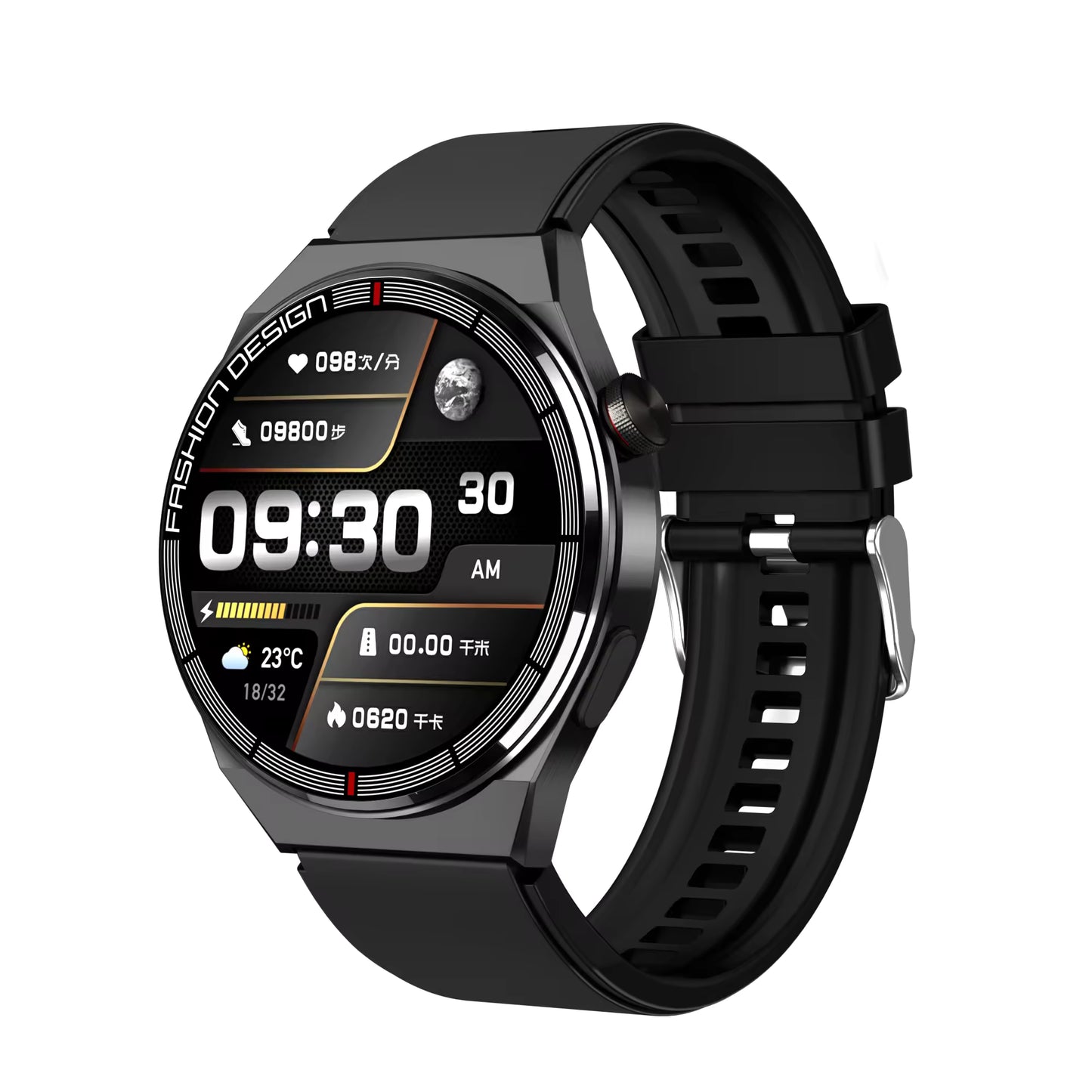 SK 22 Smartwatch – AMOLED Display, Dual Straps, Fitness & Call Watch for Men