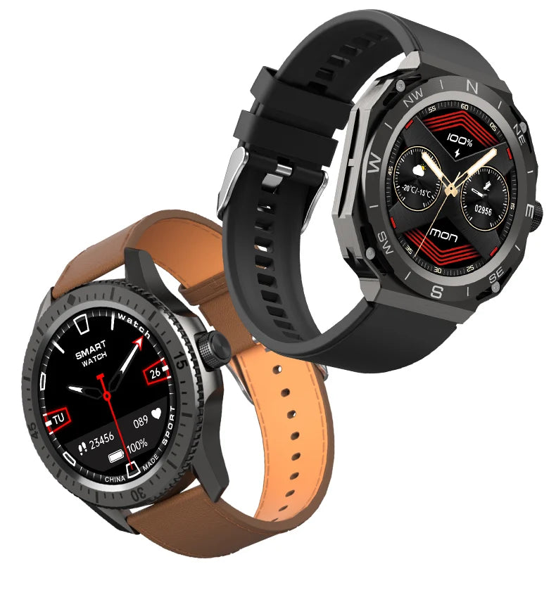 SK 22 Smartwatch – AMOLED Display, Dual Straps, Fitness & Call Watch for Men