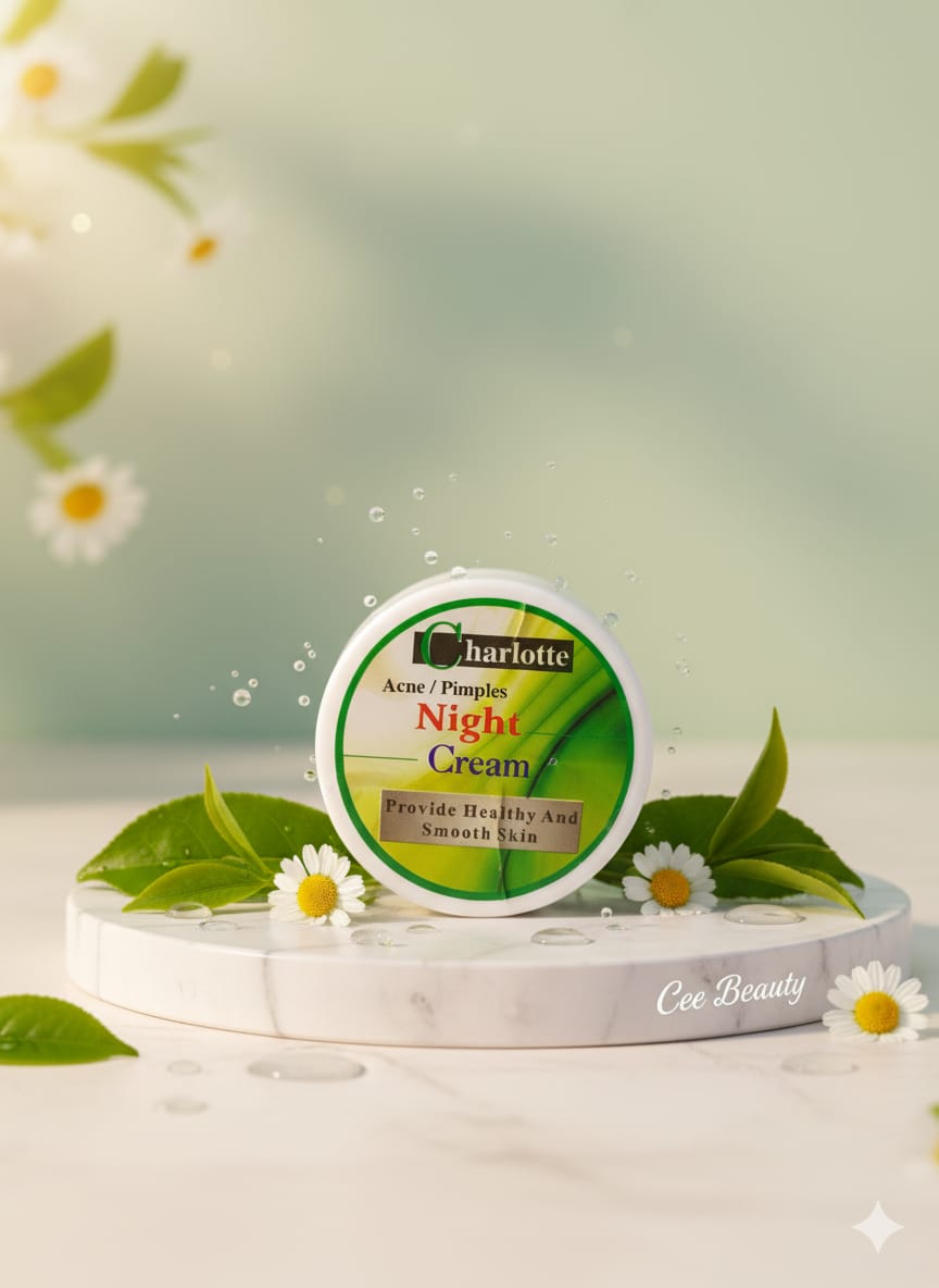 Cee Beauty Acne & Pimples Night Cream – Fast 24-Hour Relief | Clear, Smooth & Glowing Skin