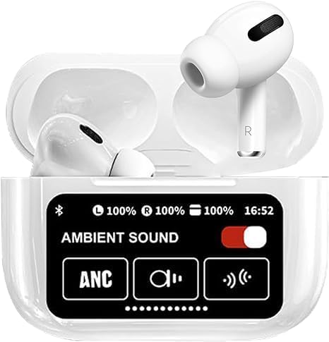 AirPods A9 Pro – ANC & ENC Noise Cancelling Wireless Earbuds | Deep Bass, Touch Control & Long Battery Life for Android & iOS – Kharido Online Pakistan