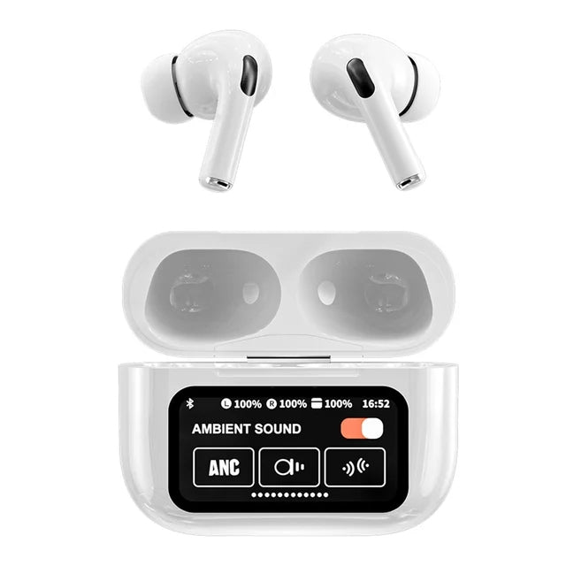 AirPods A9 Pro – ANC & ENC Noise Cancelling Wireless Earbuds | Deep Bass, Touch Control & Long Battery Life for Android & iOS – Kharido Online Pakistan